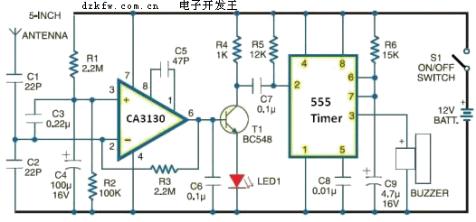 手机探测，信号探测电路