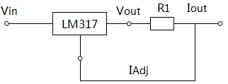 LM317产品资料推荐的稳流电路